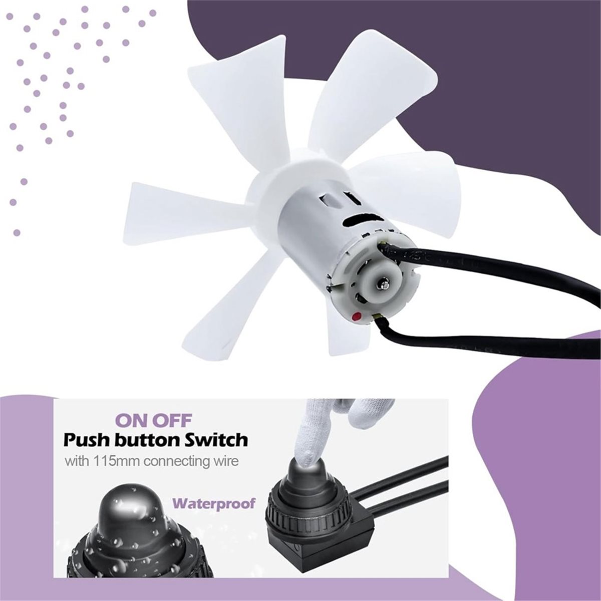 Home Bathroom Vent Fans - Ventola di Ricambio per RV da