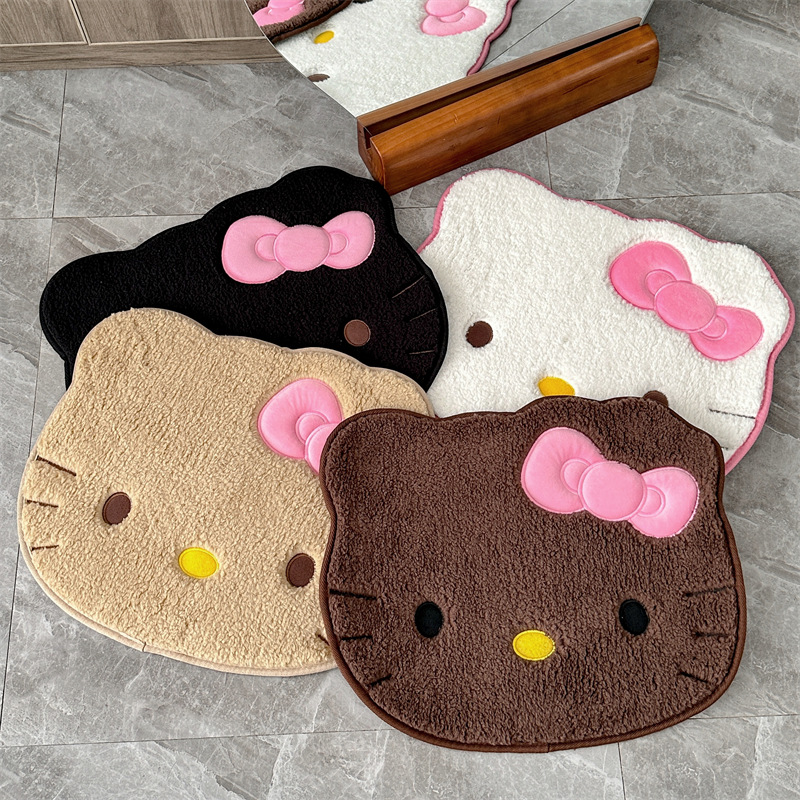 Home Goods Bathroom Rugs - Tappeto in Peluche Anime Hello Kitty,