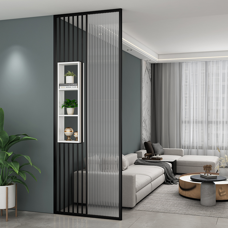 Home Bathroom Partition - Schermi divisori in vetro temperato ondulato