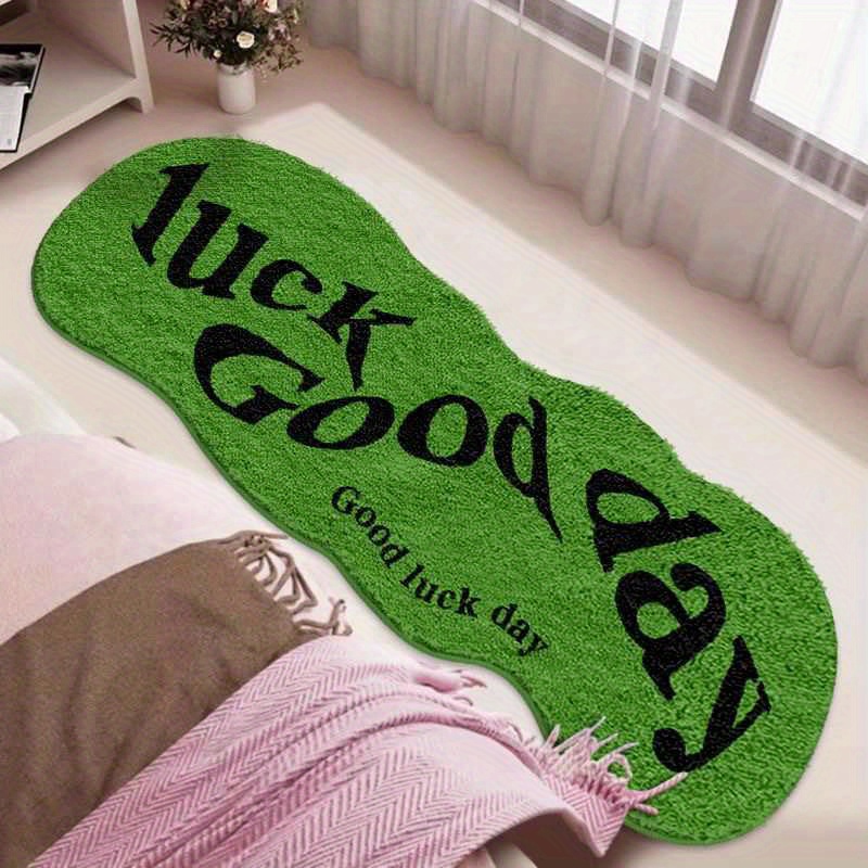 Home Goods Bathroom Rugs - VIKAMA Il tappeto verde porta la