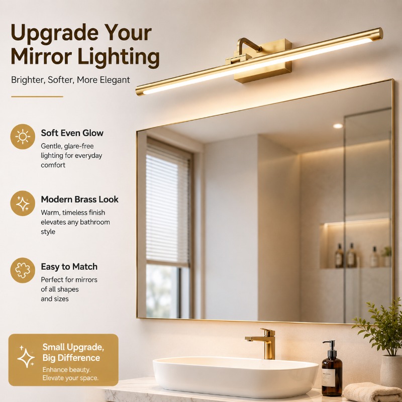 Home Bathroom Mirror - Lampada da parete vintage a LED