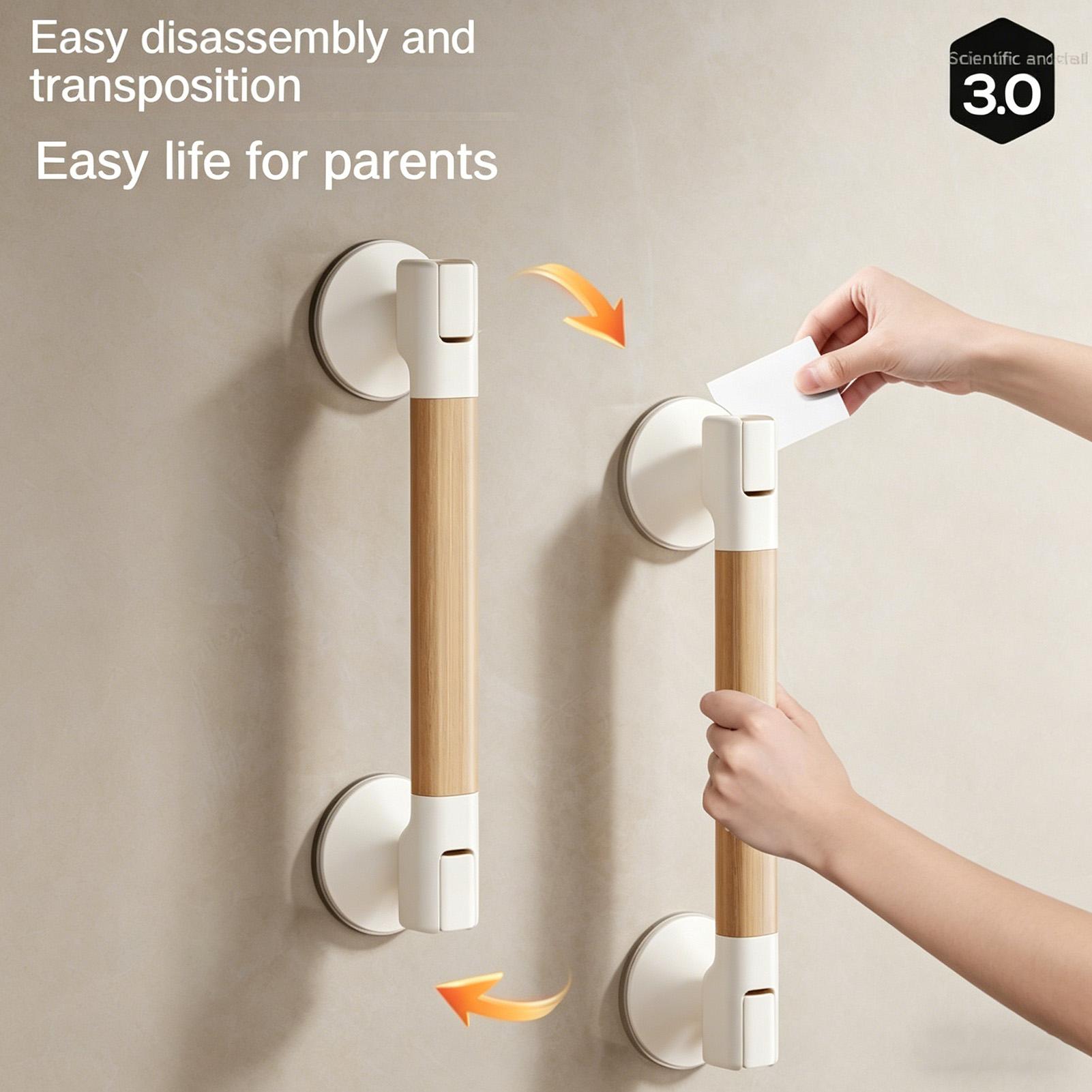 Home Bathroom Grab Bar - Maniglia a ventosa per doccia, barra