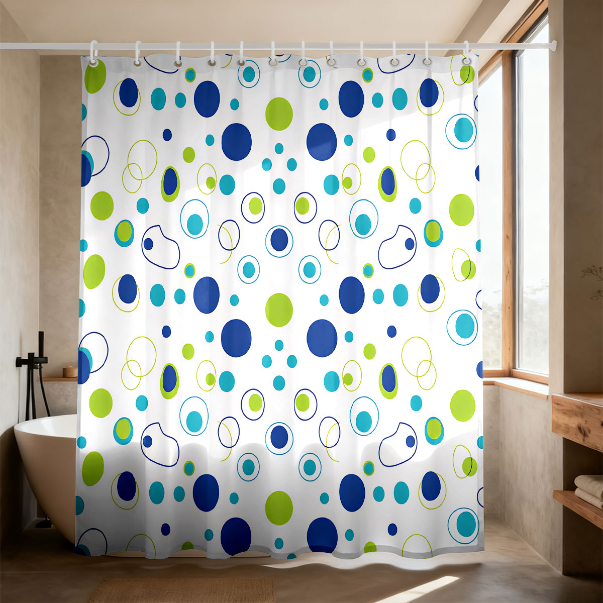 Home Bathroom Partition - Tenda da Doccia Stampata Color Origin,