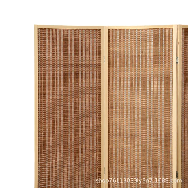Home Bathroom Partition - Paravento Pieghevole in Bambù, Divisorio Portatile