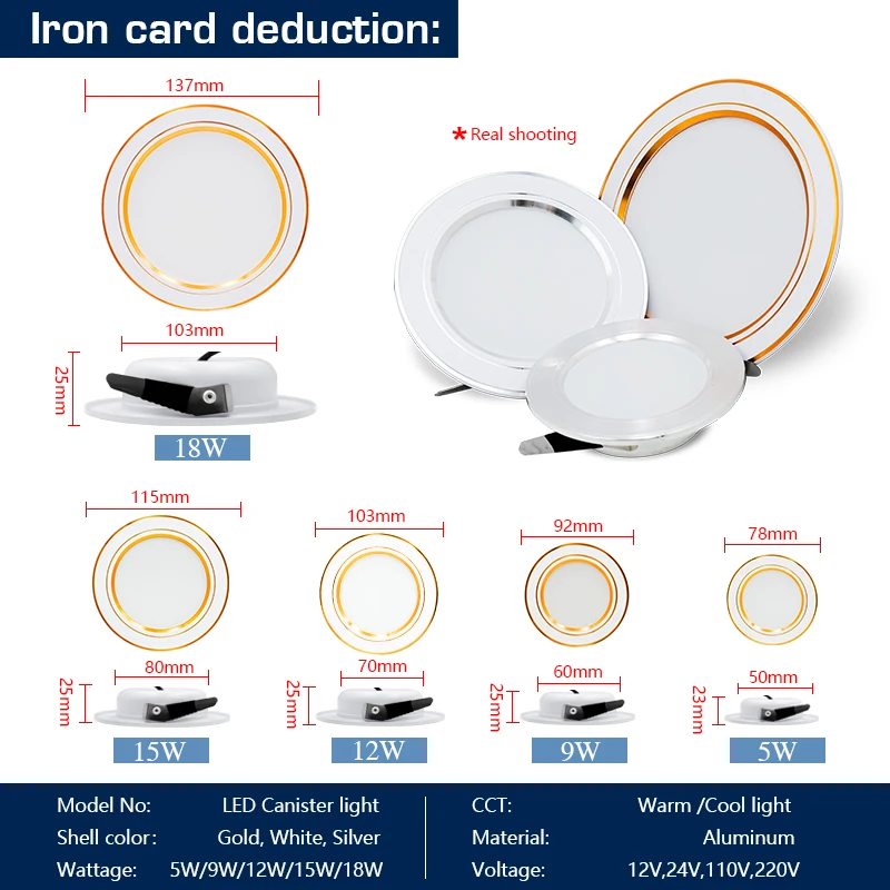 10 pz/lotto Led Da Incasso AC  - Home Of The Year Bathroom recensione e prezzo