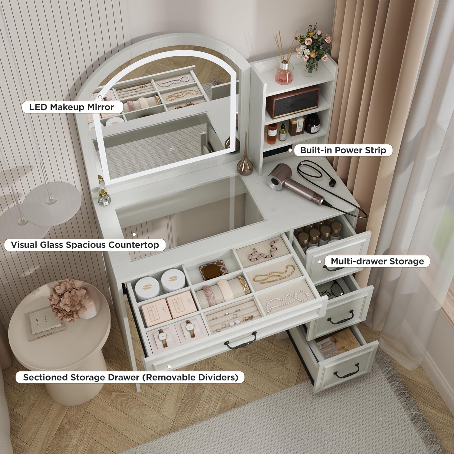 Moderna Scrivania da Trucco co - Home Outlet Bathroom Vanity recensione e prezzo
