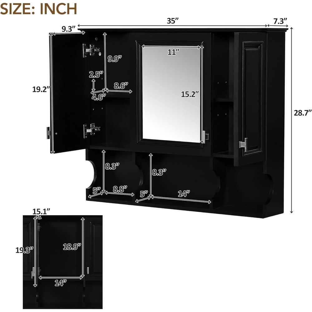Armadietto da bagno a parete c - Home Bathroom Mirror recensione e prezzo