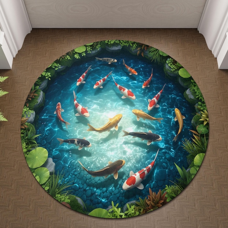 Tappeto Rotondo 2D con Stampa  - Home Goods Bathroom Rugs recensione e prezzo