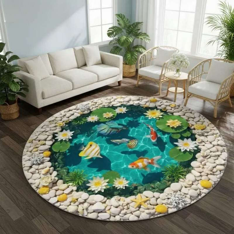Tappeto Rotondo 2D con Stampa  - Home Goods Bathroom Rugs recensione e prezzo