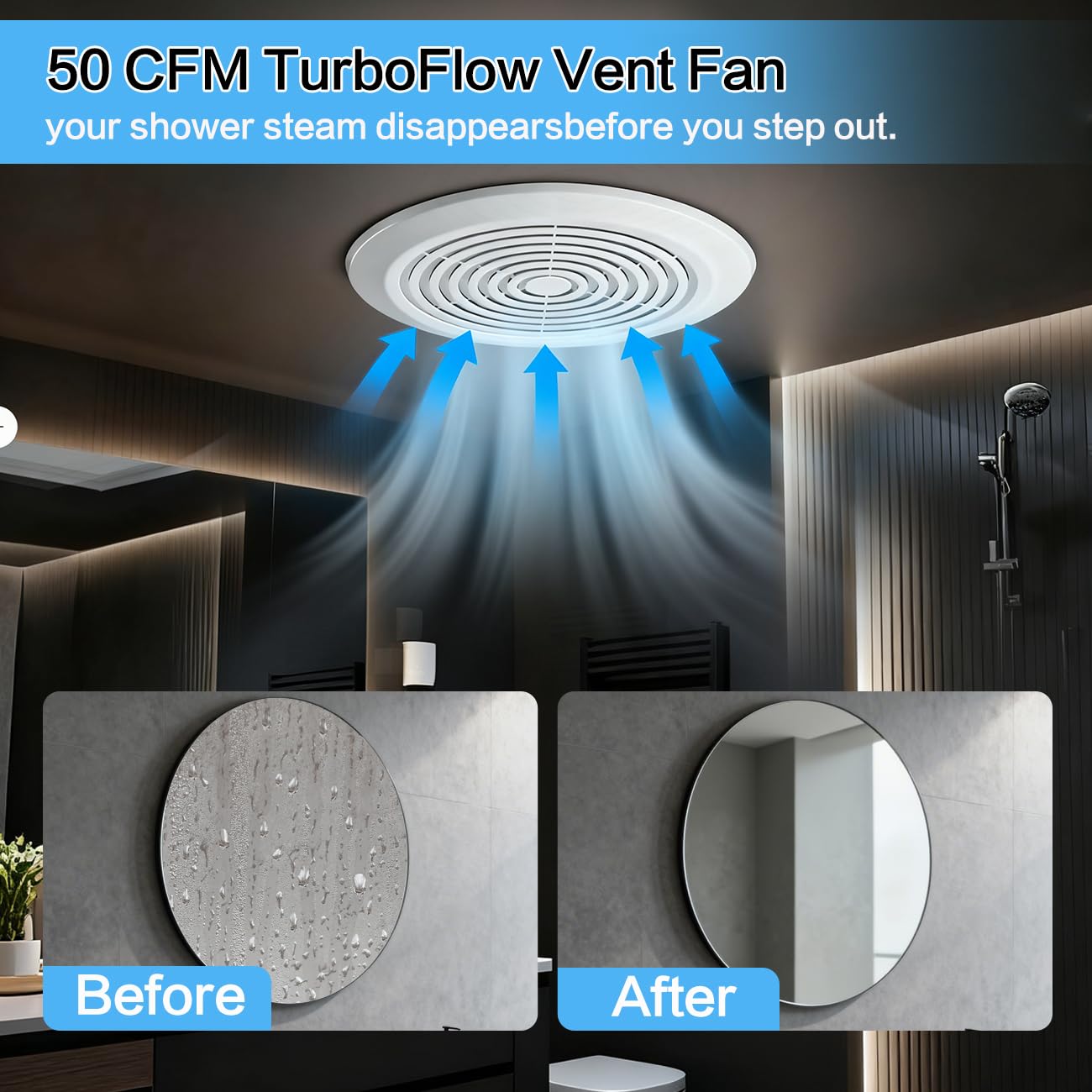 V2262-50 Ventilatore da soffit - Home Bathroom Vent Fans recensione e prezzo