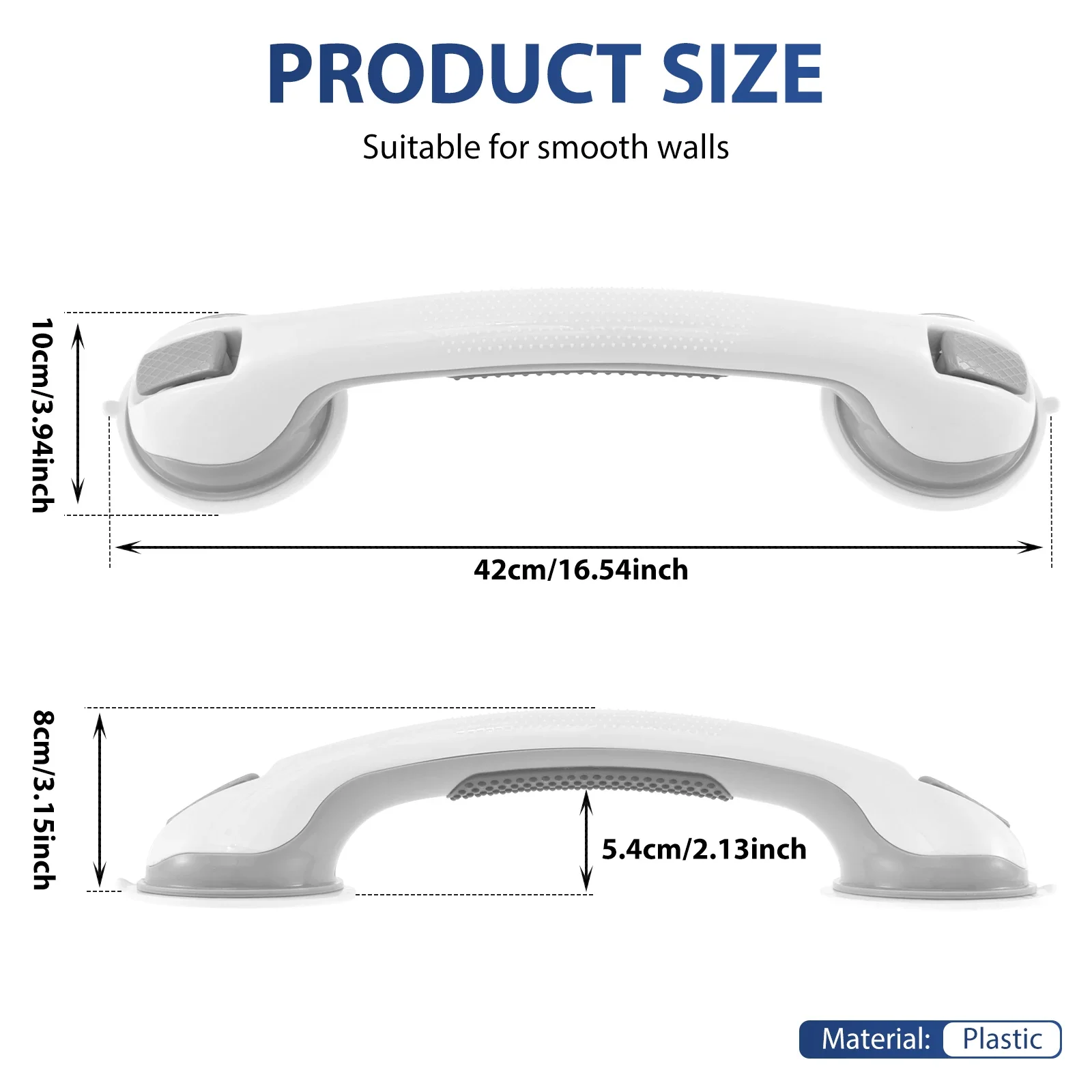 2 pezzi maniglia per doccia ma - Home Bathroom Grab Bar recensione e prezzo