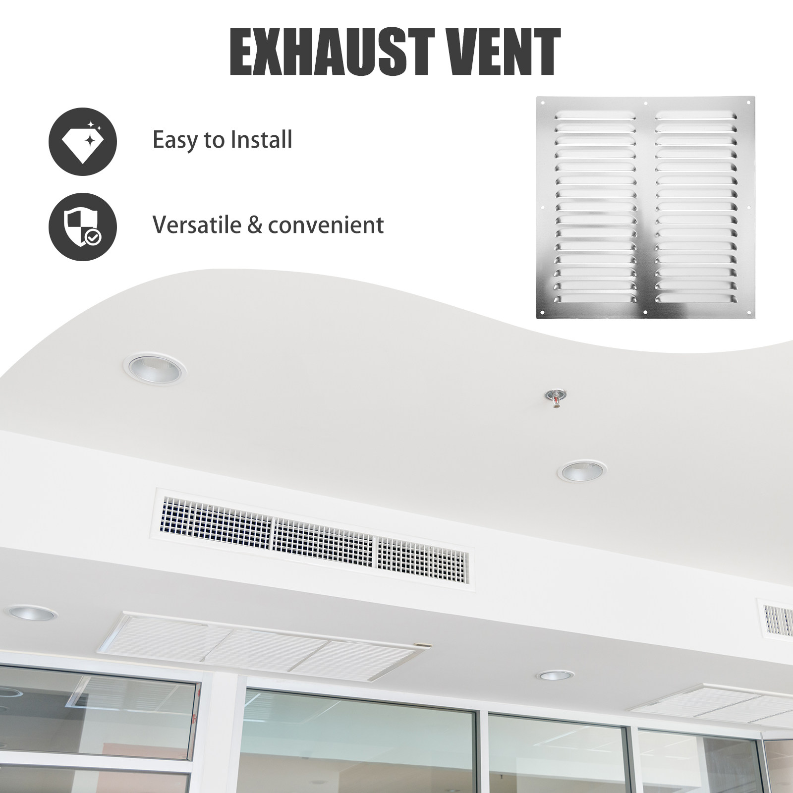 Copertura per Griglia di Venti - Home Bathroom Vent Fans recensione e prezzo