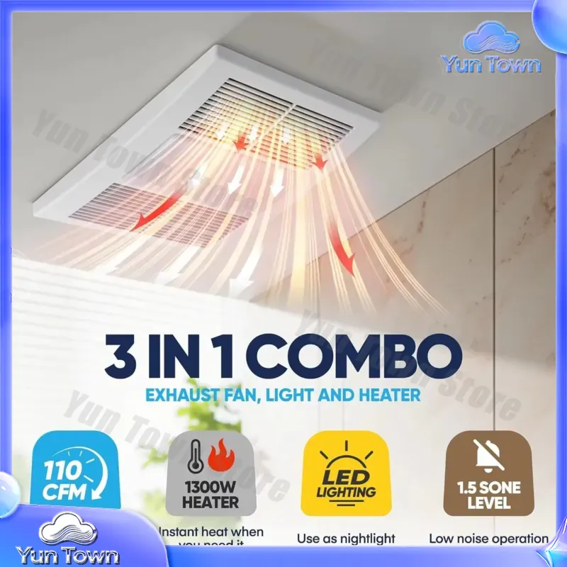 Ventilatore da soffitto in met - Home Bathroom Vent Fans recensione e prezzo