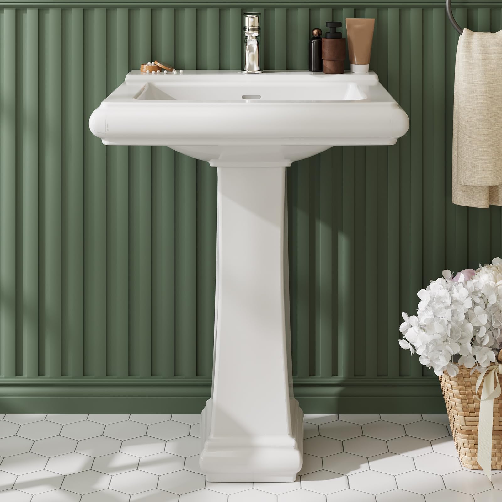 Lavabo a colonna quadrato in c - Home Bathroom Remodel recensione e prezzo