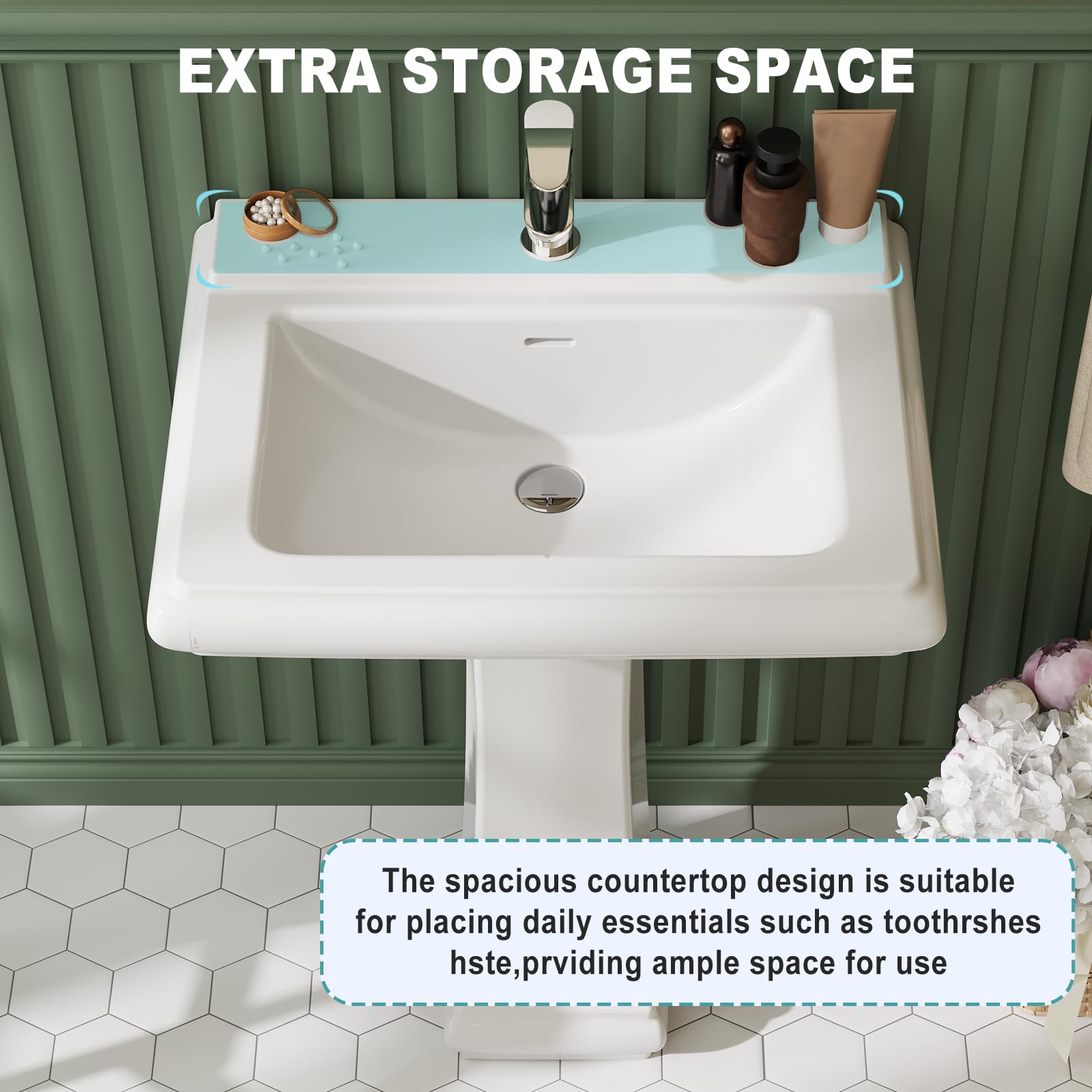 Lavabo a colonna quadrato in c - Home Bathroom Remodel recensione e prezzo