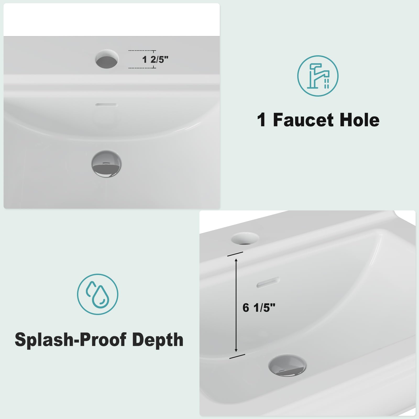 Lavabo a colonna quadrato in c - Home Bathroom Remodel recensione e prezzo