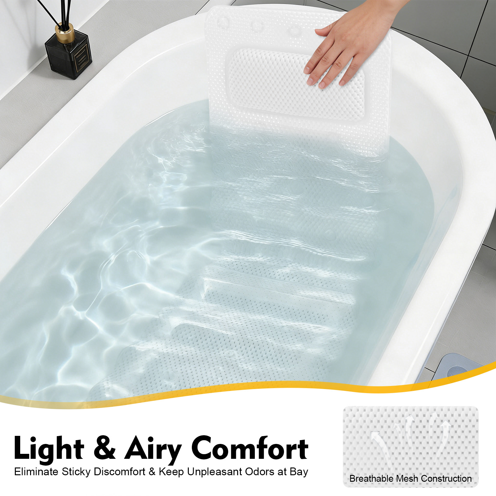 Tappetino per vasca con cuscin - Home Bathroom Tub recensione e prezzo
