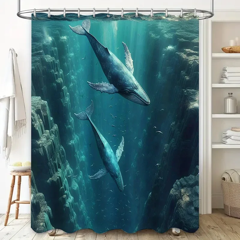 Tenda da doccia con balena sta - Home Bathroom Remodel recensione e prezzo