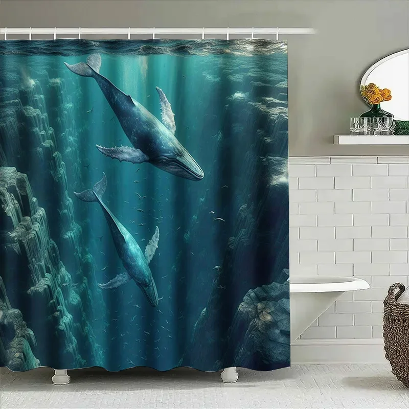 Tenda da doccia con balena sta - Home Bathroom Remodel recensione e prezzo