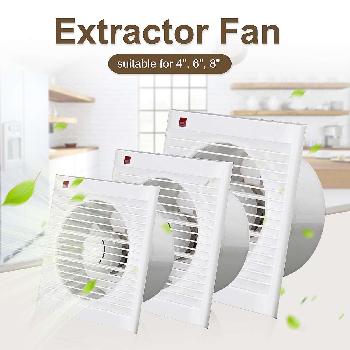 4 pollici 6 pollici 8 pollici  - Home Bathroom Vent Fans recensione e prezzo
