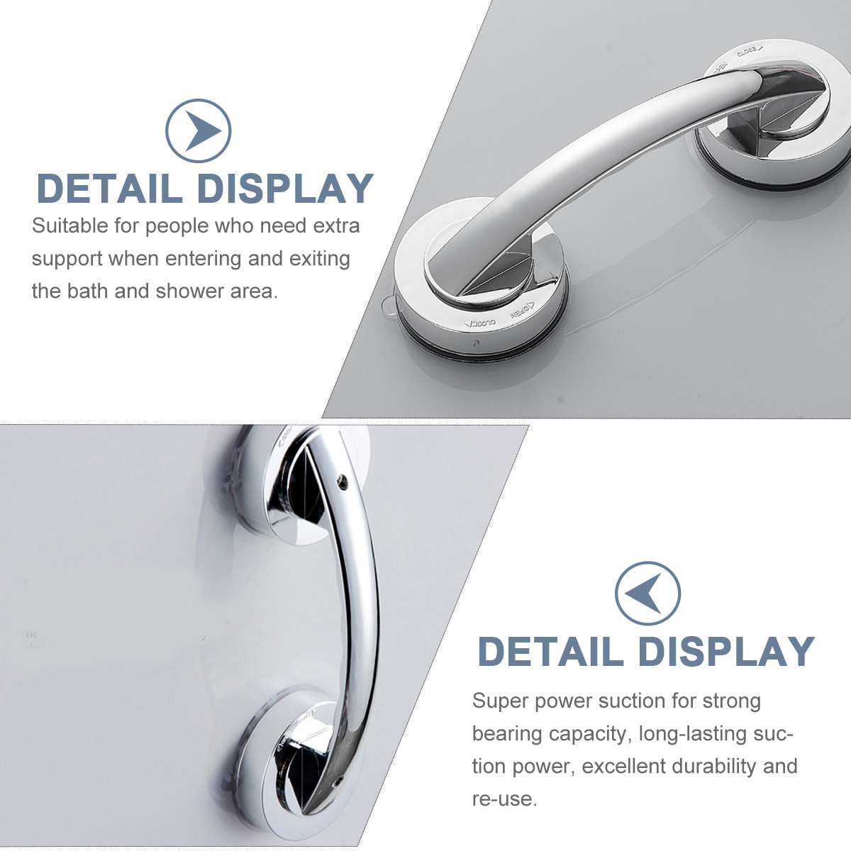 Maniglia di supporto a ventosa - Home Bathroom Grab Bar recensione e prezzo